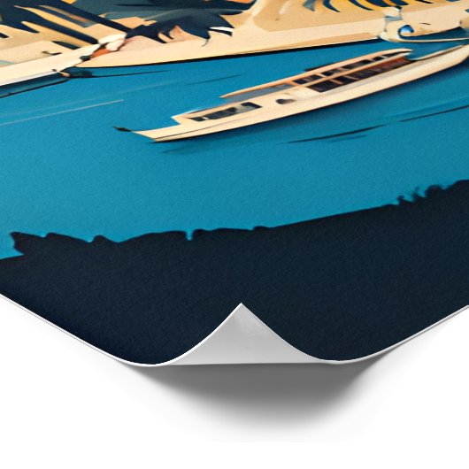 Reizen Split Kroatië Poster (Hoek)