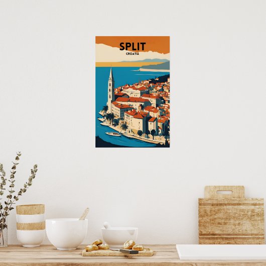 Reizen Split Kroatië Poster (Keuken)