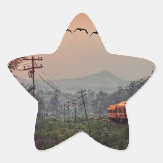 Reizen Ster Sticker (Voorkant)