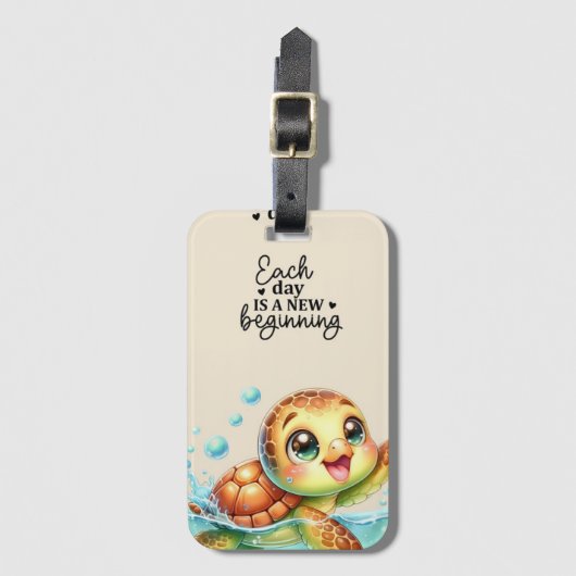 "Reizen stijlvol gemaakt" 🌍 Bagagelabel (Voorkant (verticaal))