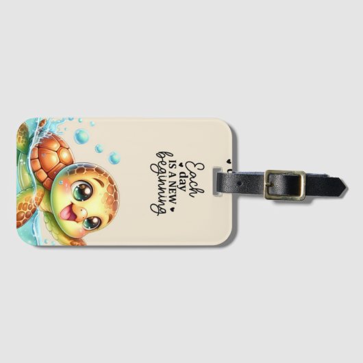 "Reizen stijlvol gemaakt" 🌍 Bagagelabel (Voorkant (horizontaal))