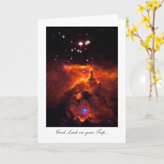 Reizen Succes - Star Cluster Outer Space Kaart (Gele Bloem)