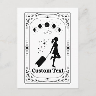 Reizen Tarot Hemel Zodiac Whimsical Feministisch Briefkaart