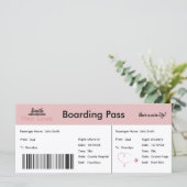 Reizen Thema Adoptie Aankondiging Baby Meisje (Staand voorkant)