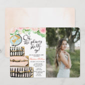 Reizen Thema Afscheidsfeestfoto uitnodiging (Voorkant / Achterkant)