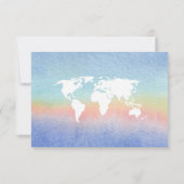 Reizen thema Baby shower Schattige Flat Dank u kaa Bedankkaart (Achterkant)