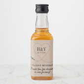 Reizen Thema Behandel Snack Goody Vliegtuighart Likeurfles Etiket (Voorkant)