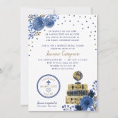 Reizen thema bruids douche uitnodiging (Voorkant)