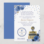 Reizen thema bruids douche uitnodiging (Voorkant / Achterkant)