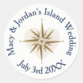 Reizen thema bruiloft stickers - gunst stickers