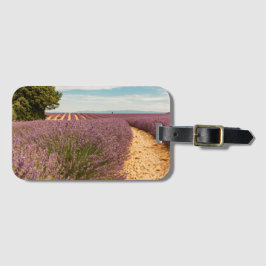 Reizen Thema Gift met Lavendel Foto Bagagelabel