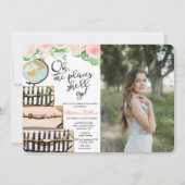 Reizen Thema Graduation Party Foto uitnodiging (Voorkant)