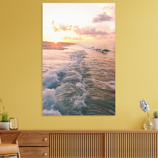 Reizen Thema Home Decor met Strandfoto Canvas Afdruk (Insitu (Woonkamer))