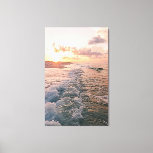 Reizen Thema Home Decor met Strandfoto Canvas Afdruk (Voorkant)