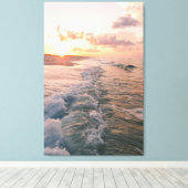 Reizen Thema Home Decor met Strandfoto Canvas Afdruk (Insitu (Houten vloer))