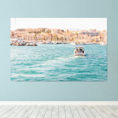 Reizen Thema Home Decor met Strandfoto Canvas Afdruk (Insitu (Houten vloer))
