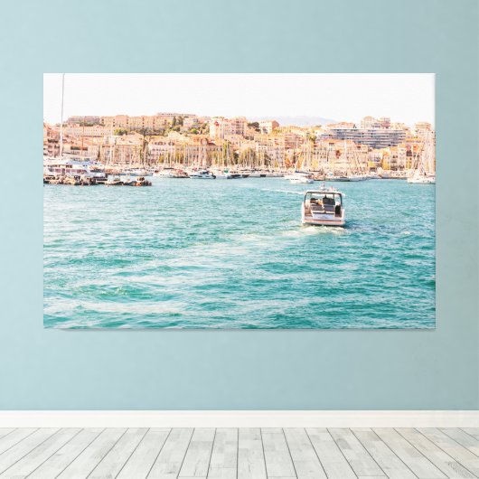 Reizen Thema Home Decor met Strandfoto Canvas Afdruk (Insitu (Houten vloer))