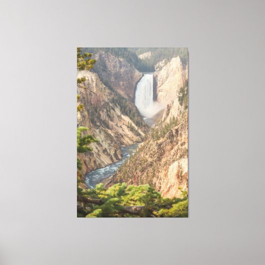 Reizen Thema Home Decor met Waterval Foto Canvas Afdruk (Voorkant)
