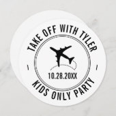 Reizen Thema Partij Gepersonaliseerde Vliegtuigtek Kaart (Voorkant / Achterkant)