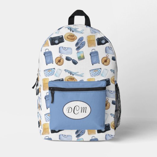 Reizen Thema Patroon Rugzak (Voorkant)