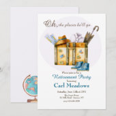 Reizen Thema Pensioen Partij Kaart (Voorkant / Achterkant)