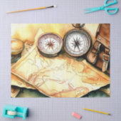 "Reizen-thema pracht: avontuur wacht" Tissuepapier (Craft)