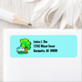 Reizen Trailer Scheur-drop Teardrop Adresetiketten Etiket (Insitu)