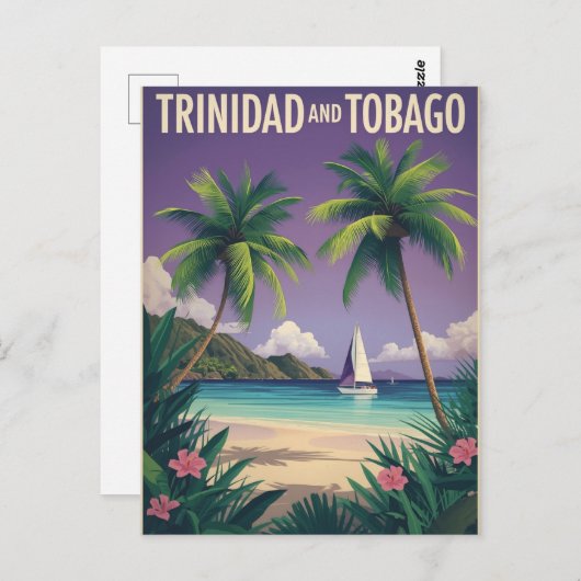 reizen Trinidad en Tobago Briefkaart (Voorkant / Achterkant)