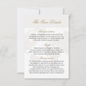 Reizen Trouwdetails Kaart met kleding en tijdlijn (Voorkant)