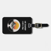 Reizen Vakantie Avontuur Mountain Forest Sunset Bagagelabel (Voorkant horizontaal)