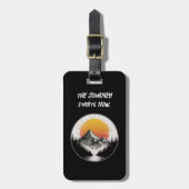 Reizen Vakantie Avontuur Mountain Forest Sunset Bagagelabel (Voorkant verticaal)
