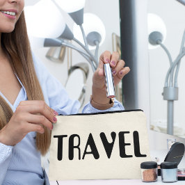 Reizen Vakantie Neutraal Zwart Vet Script Vrouweli Etui