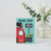 Reizen Vakantie Road Trip Visitekaartje (Staand voorkant)