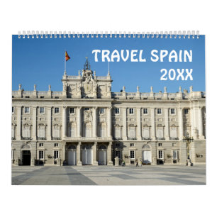 Reizen van 12 maanden Spanje kalender