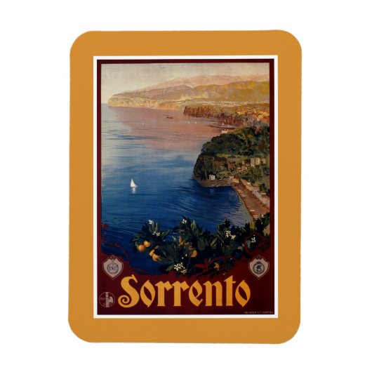 reizen van 1920 Sorrento in Italië Magneet (Verticaal)
