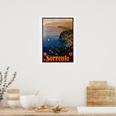 reizen van 1920 Sorrento in Italië Poster (Keuken)