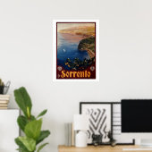 reizen van 1920 Sorrento in Italië Poster (Thuiskantoor)