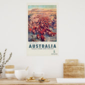  reizen van 1930 James North Australia Poster (Keuken)