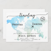 Reizen van 20 naar 30 jarige leeftijd kaart (Voorkant / Achterkant)