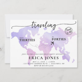 Reizen van 30 naar 40 jarige leeftijd kaart