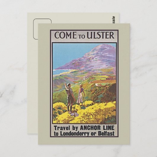  reizen van boten in Noord-Ierland en Briefkaart (Voorkant / Achterkant)