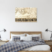 Reizen van de Apostle PaulPanoramic Map Canvas Afdruk (Insitu (Slaapkamer))