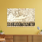 Reizen van de Apostle PaulPanoramic Map Canvas Afdruk (Insitu (Woonkamer))