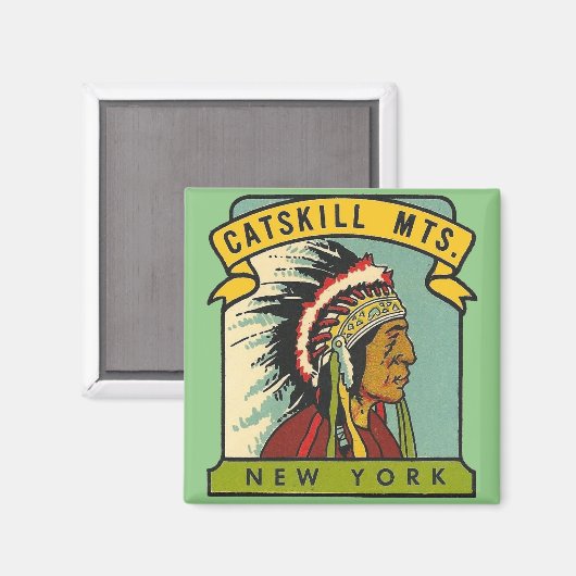 Reizen van de bergen van de Catskills - Magneet (Voorkant / Achterkant)