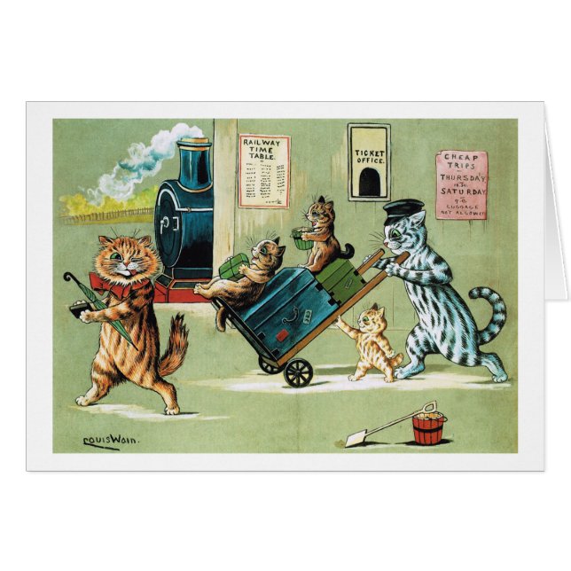 Reizen van de kattenfamilie, Louis Wain (Voorkant Horizontaal)