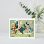Reizen van de kattenfamilie, Louis Wain Briefkaart (Staand voorkant)