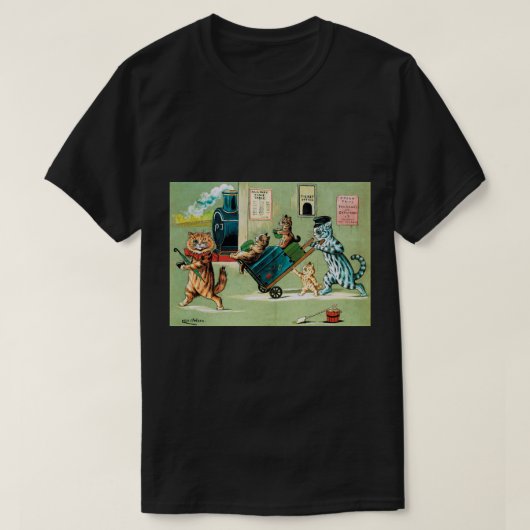 Reizen van de kattenfamilie, Louis Wain T-shirt (Design voorkant)