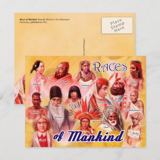 Reizen van de mensheid briefkaart (Voorkant / Achterkant)