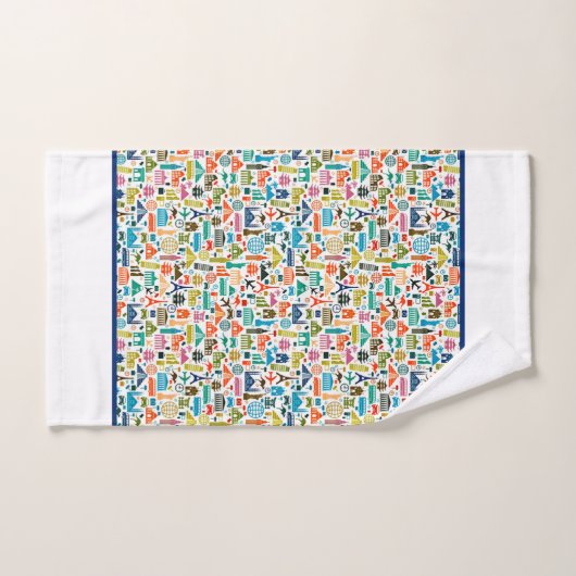 Reizen van de wereldbadhanddoekset bad handdoek (Handdoek)