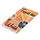 Reizen van de World Classic Airplane poster Evenin Magneet (Linkerzijde)